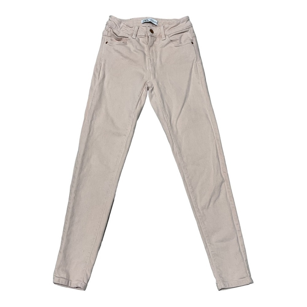 ZARA Pink High Rise Skinny Jeans Size 0